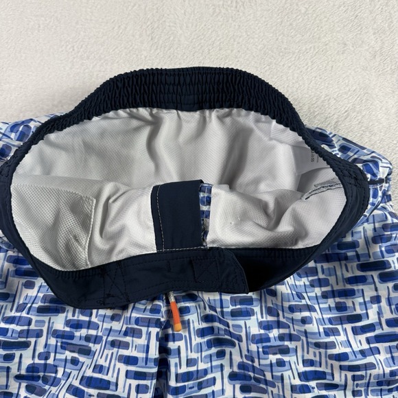 Tommy Bahama Blue and White Swim Trunks - Picture 4 of 12